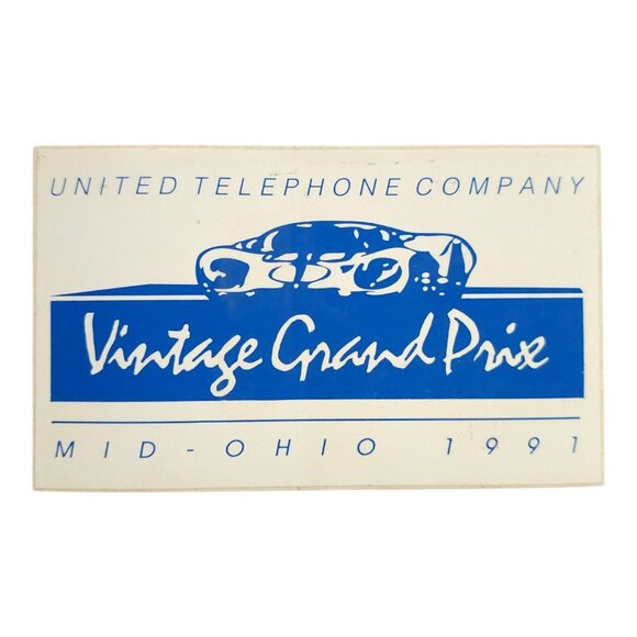United Telephone Company Vintage Grand Prix Mid Ohio 1991-1992 Stickers Decals - Picture 5 of 10